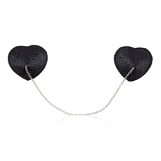 Encrusted Heart Shaped Nipple Pasties by Ella Bidoe - Fancy Dress Ups