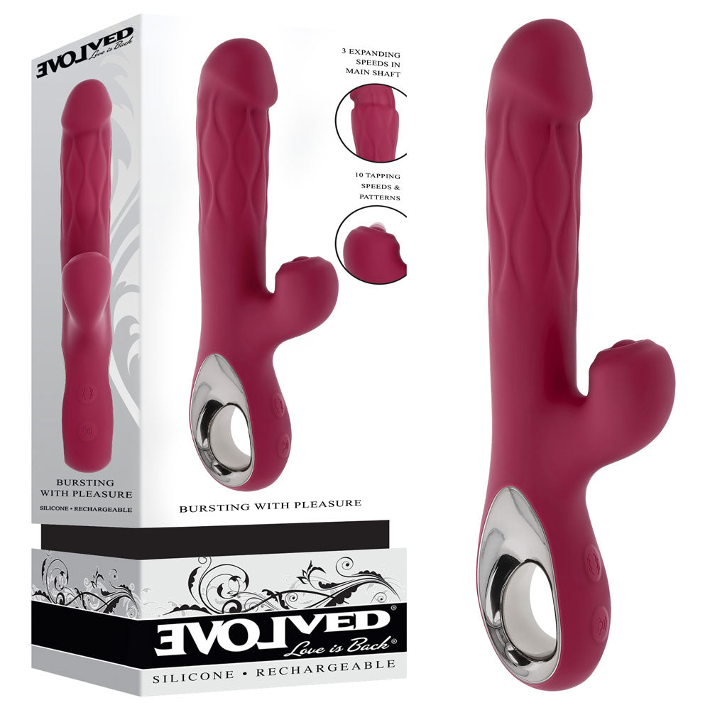 Evolved BURSTING WITH PLEASURE Rabbit Style Clitoral Vibe - Rabbit Vibrators
