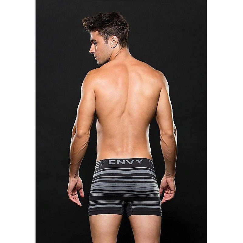 Seamless Trunk Grey Stripes by Envy Menswear - Jocks and G-Strings