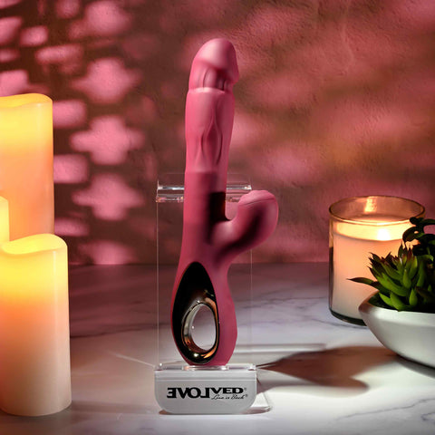 Evolved BURSTING WITH PLEASURE Rabbit Style Clitoral Vibe - Rabbit Vibrators