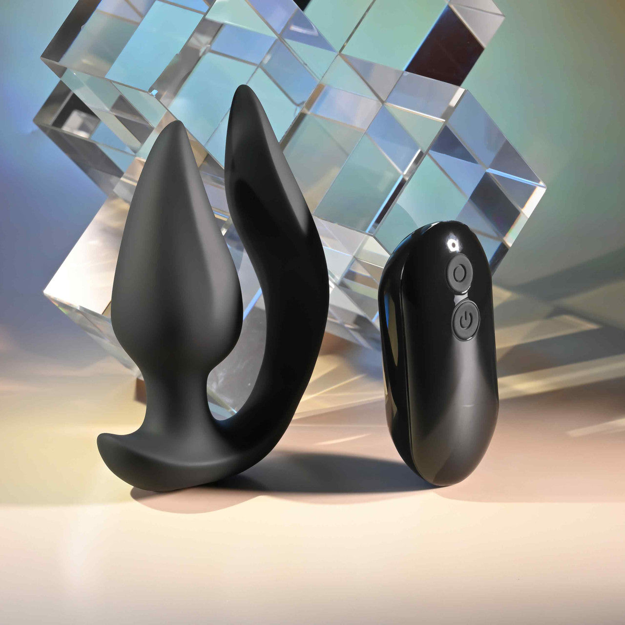 Evolved THE GENIE Rechargeable Vibrating Butt Plug - Black - Butt Plugs
