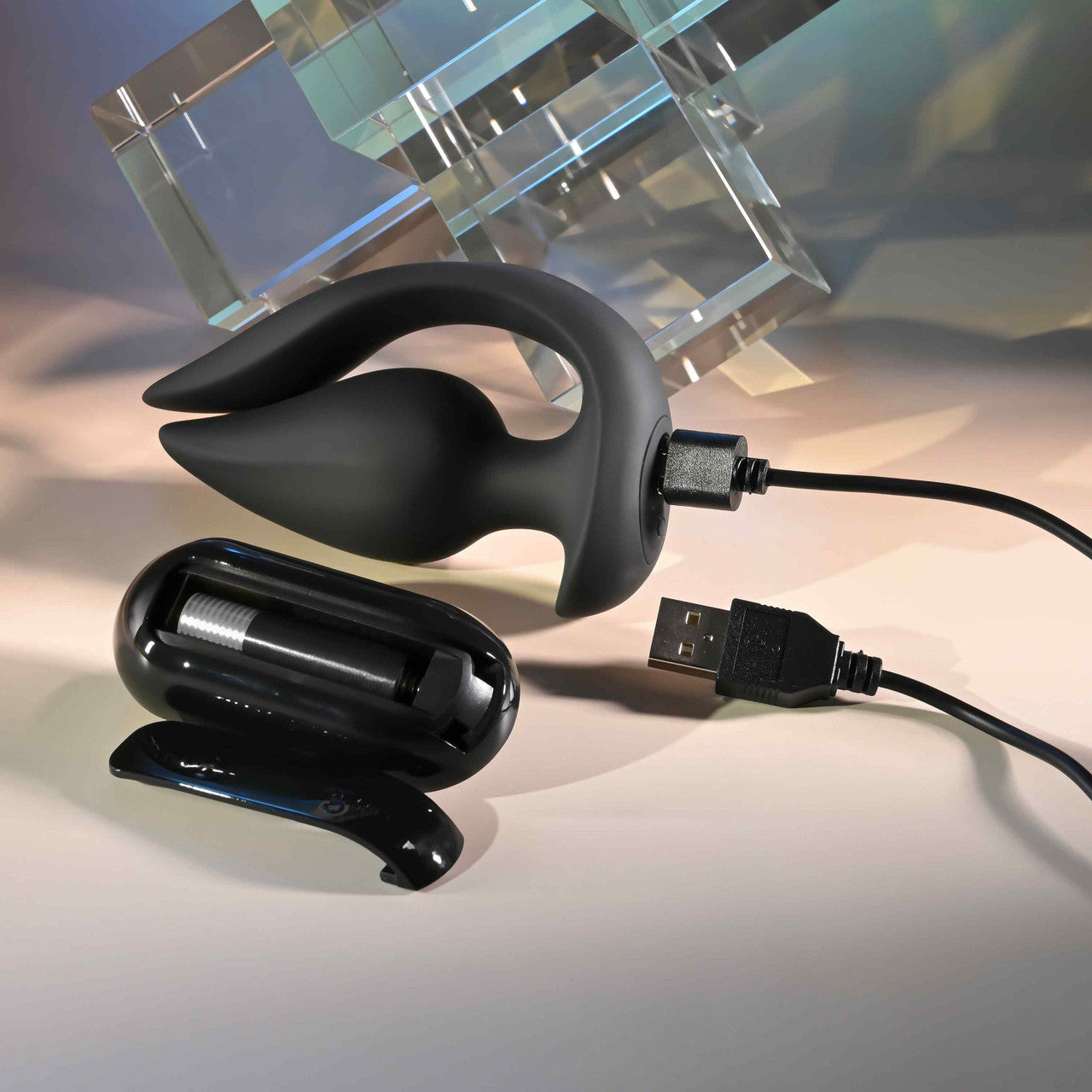 Evolved THE GENIE Rechargeable Vibrating Butt Plug - - Butt Plugs