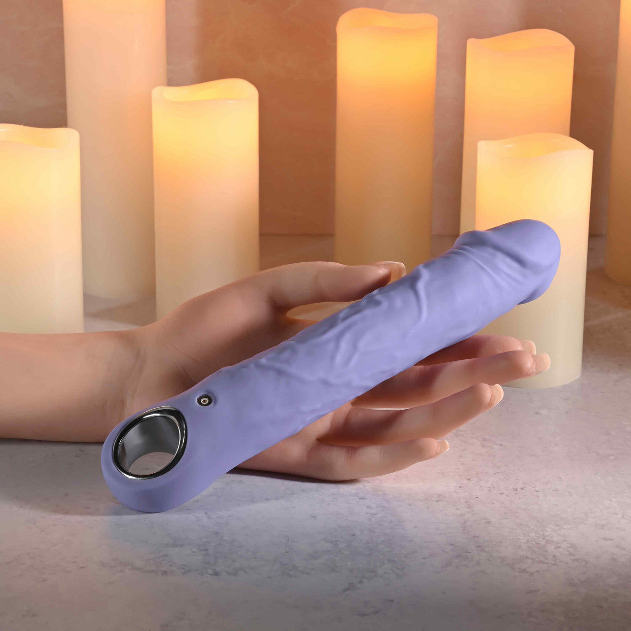 Evolved Large Purple Fantasy USB Power Vibrator - G-Spot Vibrators