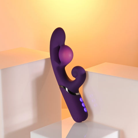 Evolved Pleasure Puff Inflatable Rechargeable Rabbit Vibe - Rabbit Vibrators
