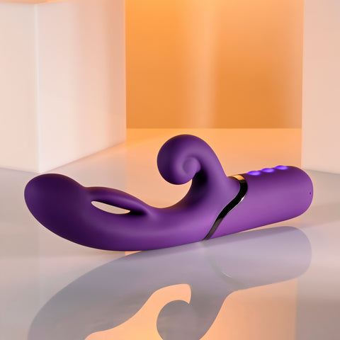 Evolved Pleasure Puff Inflatable Rechargeable Rabbit Vibe - Rabbit Vibrators
