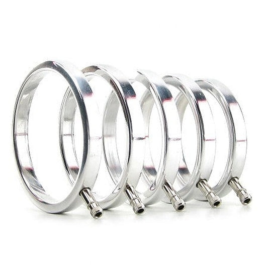 Electro Metal Cock Rings Set of 5 by Electrastim - Electro Sex