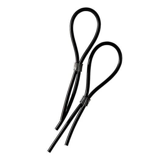 Rubber Adjustable Cock and Scrotal Loops by Electrastim - Electro Sex