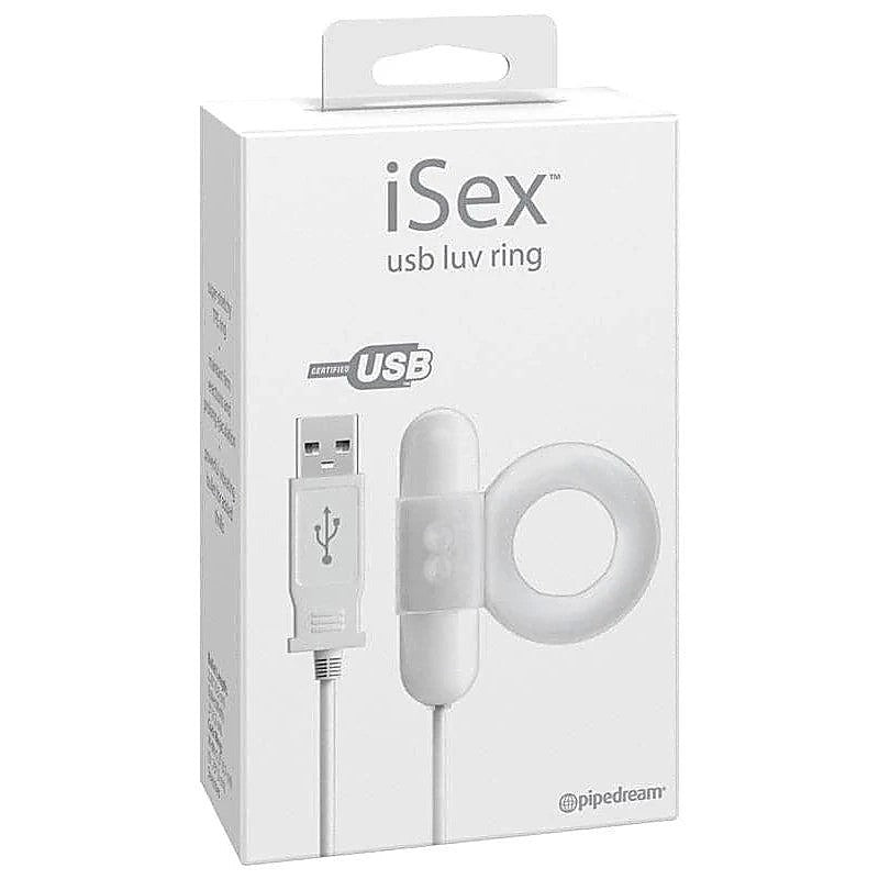 Pipedream iSex USB Luv Ring Vibrator with USB Charging Technology - Ball and Cock Toys