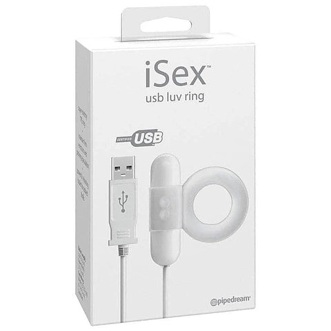 Pipedream iSex USB Luv Ring Vibrator with USB Charging Technology - Ball and Cock Toys