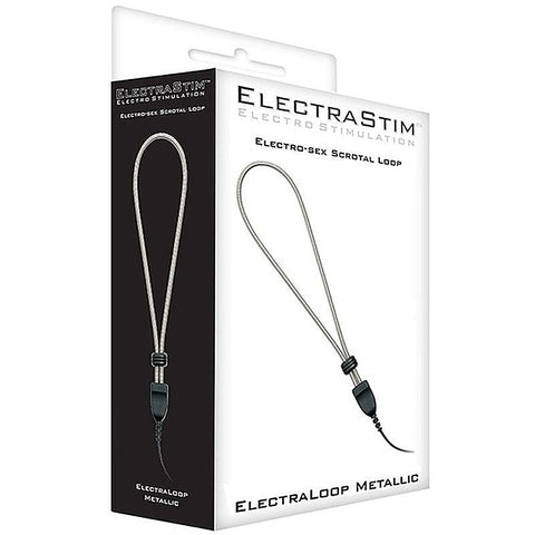 Metallic Adjustable Scrotal Loop by Electrastim - Electro Sex