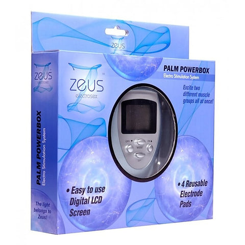 Zeus Electrosex Palm 6 Mode Powerbox by XR Brands - Electro Sex