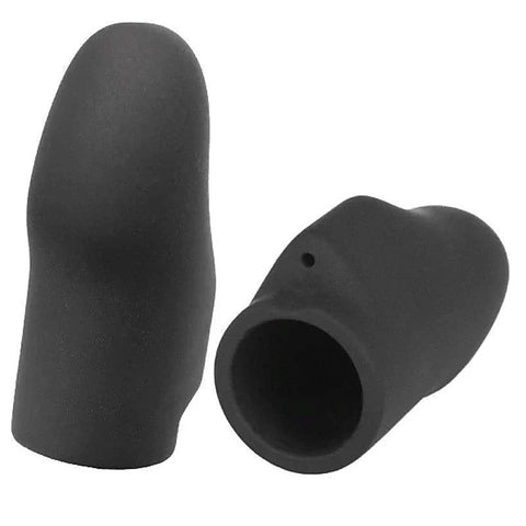 Silicone Noir Explorer Finger Sleeves by Electrastim - Electro Sex