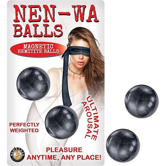 NEN-WA Magnetic Hematite Pleasure Balls by Nasstoys - Love Eggs and Kegel Exercisers