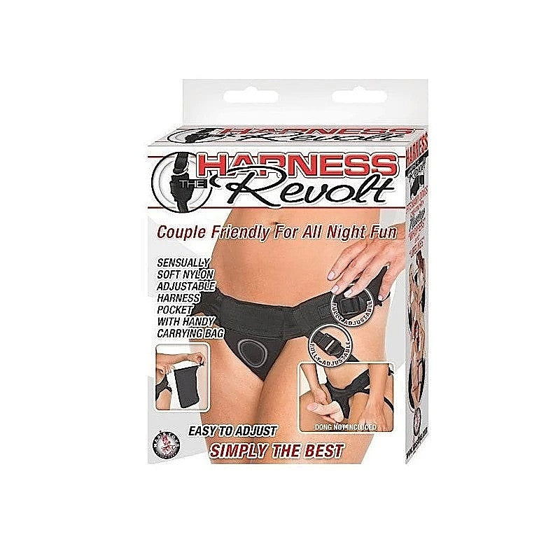 Revolt Velvet Strap-On Harness by Nasstoys - Strap On Sextoys