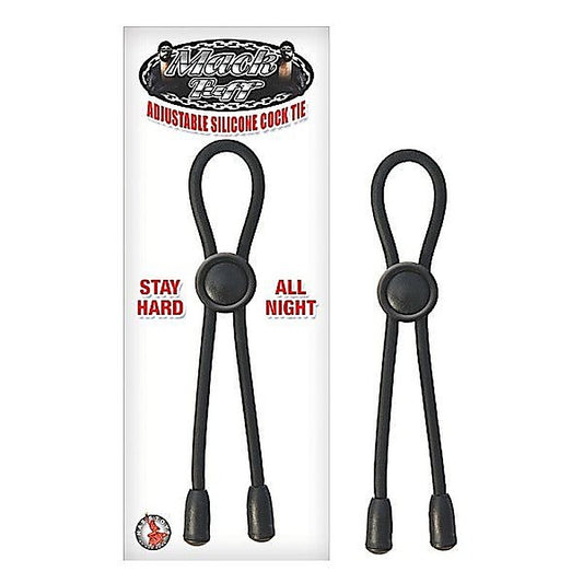 MACK TUFF Silicone Adjustable Cock Ties by Nasstoys - Stretchy Cock Rings
