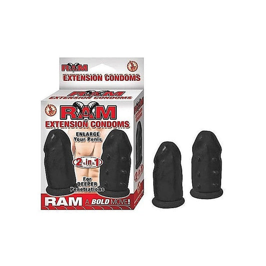 RAM Extension Condoms 2 in 1 by Nasstoys - Pumps, Extenders and Sleeves