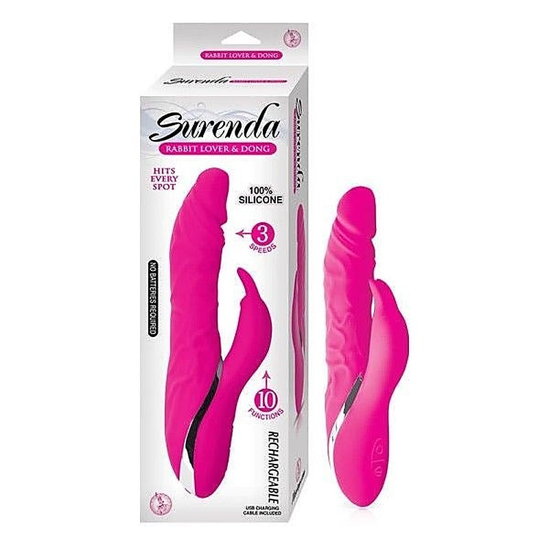 Surenda Rabbit Lover And Dong 3 Speed Rotating Shaft - Rabbit Vibrators