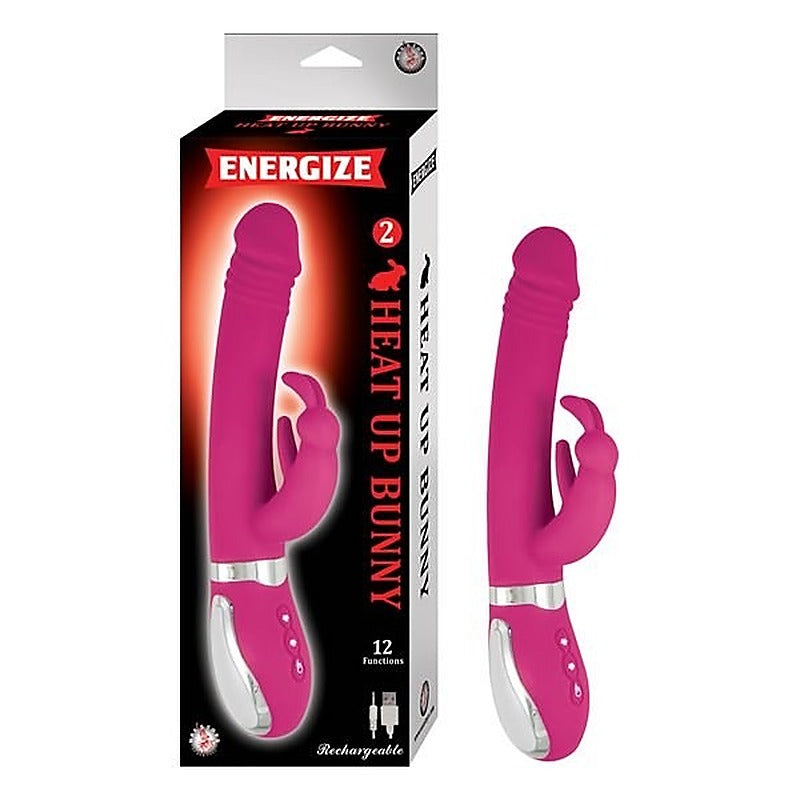 Energize Heat Up Bunny 2 Waterproof Phthalates Free - Rabbit Vibrators