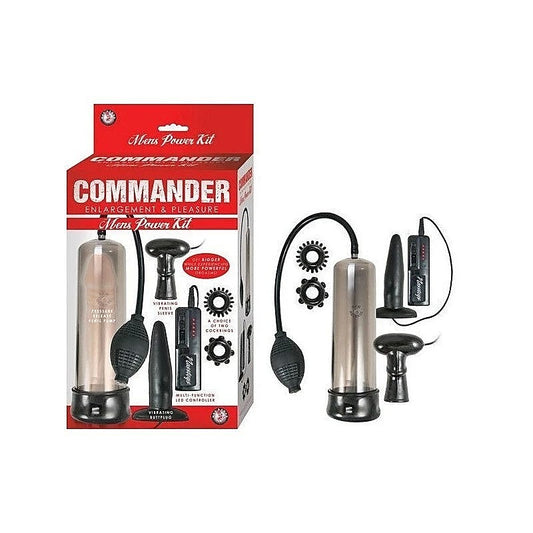 COMMANDER Vibrating Penis Pump by Nasstoys - Penis Pumps And Stretchers