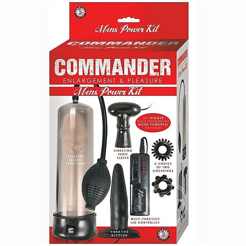 COMMANDER Premium Vibrating Penis Pump by Nasstoys - Penis Pumps And Stretchers