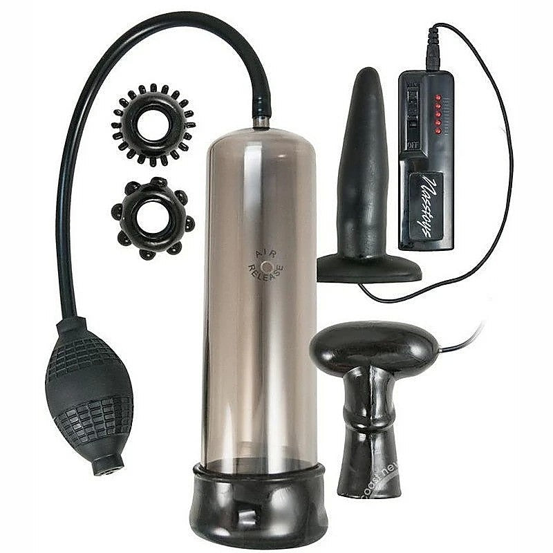 COMMANDER Premium Vibrating Penis Pump by Nasstoys - Penis Pumps And Stretchers