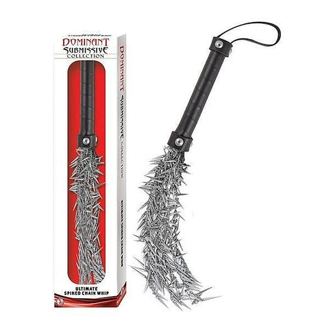 Spiked Iron Chain Whip by Nasstoys - Whips And Crops