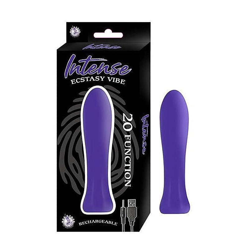 Intense Ecstasy 4 5 Inch Vibe Soft Silicone 20 Mode - Bullet Vibrators