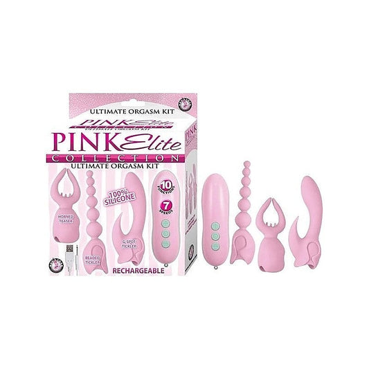 PINK ELITE 3-in-1 Silicone Massage Kit by Nasstoys - Sex Kits