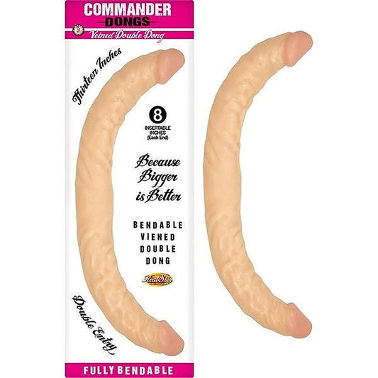 Commander Dongs Veined Double Dong by Nasstoys - Double Ender