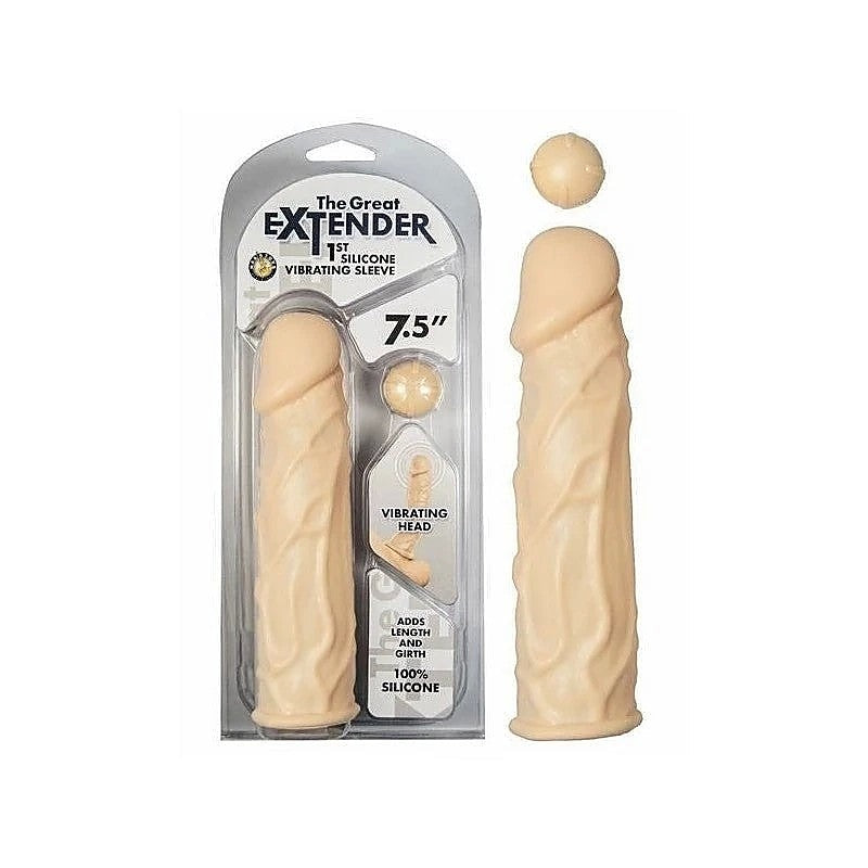 Silicone Vibrating Penis Extender by Nasstoys - Pumps, Extenders and Sleeves