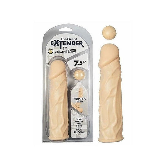 Silicone Vibrating Penis Extender by Nasstoys - Pumps, Extenders and Sleeves