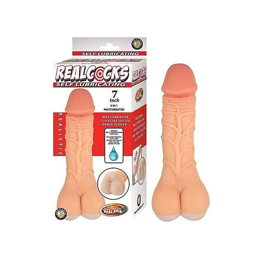 REALCOCKS Self-Lubricating Pleasure Enhancer by Nasstoys - Masturbators and Strokers