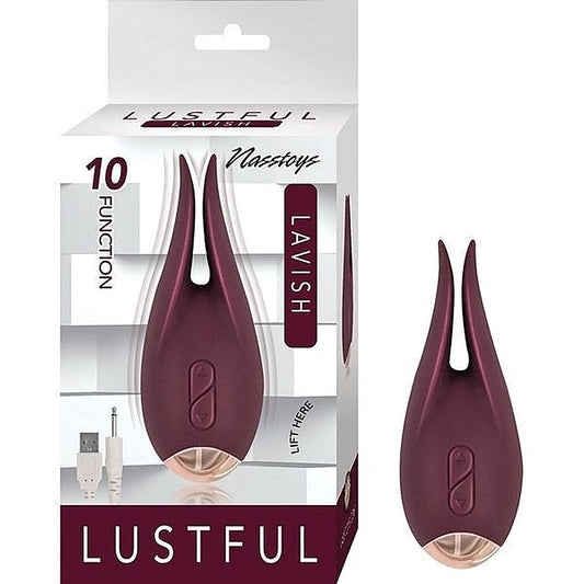 LUSTFUL Lavish Dual Motor Silicone Stimulator by Nasstoys - Clit Ticklers and Pulsators