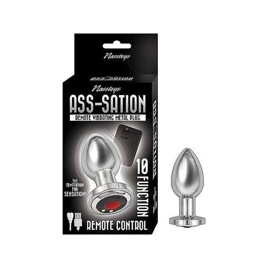 Remote-Controlled Vibrating Metal Plug by Nasstoys - Butt Plugs
