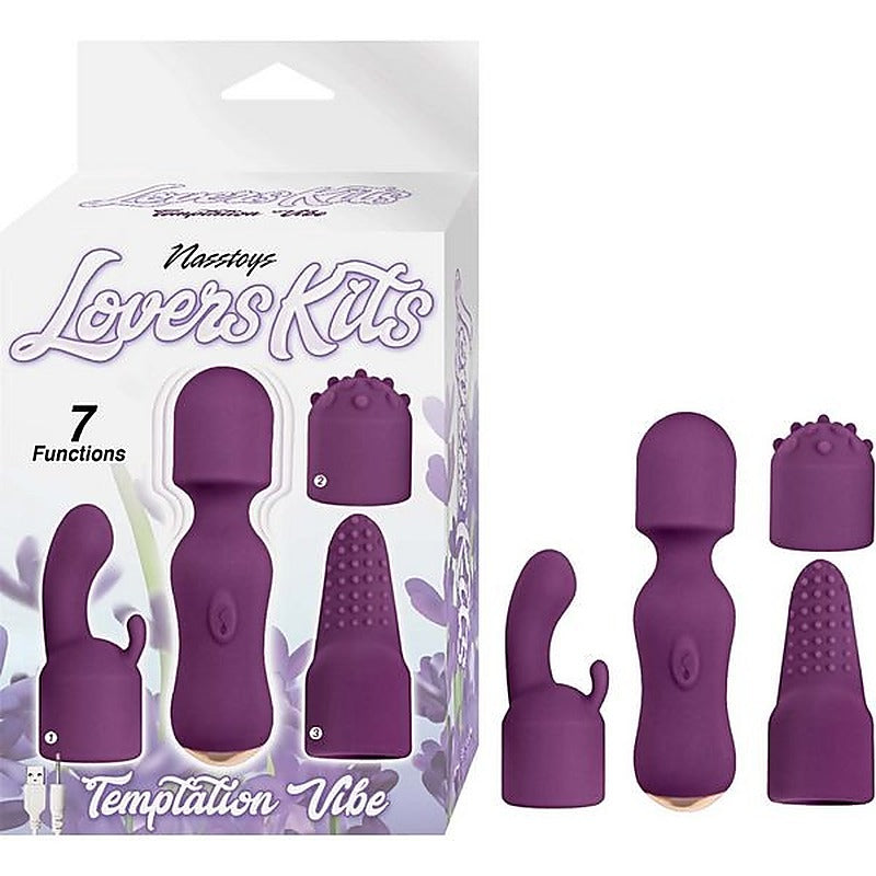 Temptation Rechargeable Mini Wand Vibe by Nasstoys - Body Wands