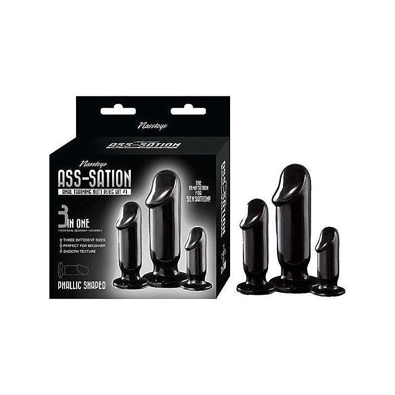 ASS-SATION Anal Training Plug Set by Nasstoys - Butt Plugs