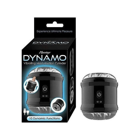Dynamo 10 - Textured Vibrating Pleasure Cylinder by Nasstoys - Masturbators and Strokers