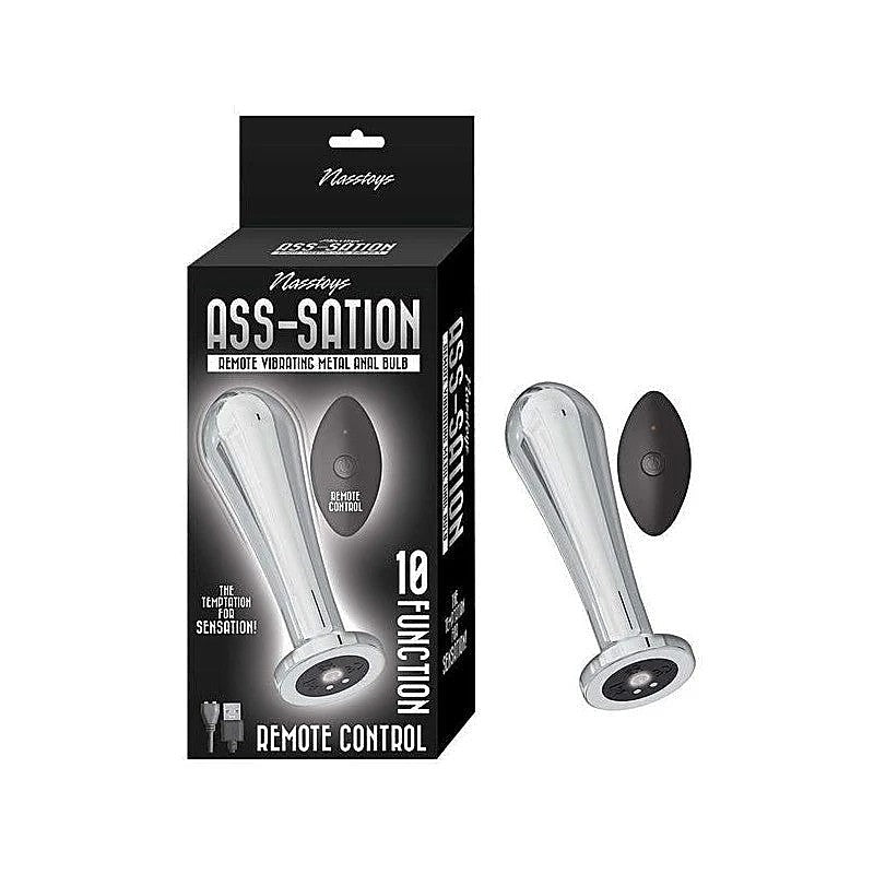 Pleasure-Enhancing Remote Vibrating Metal Anal Plug - Anal Vibrators