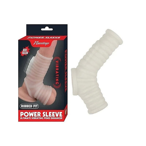 Pleasure-Enhancing Vibrating Ribbed Cock Sleeve by Nasstoys - Pumps, Extenders and Sleeves