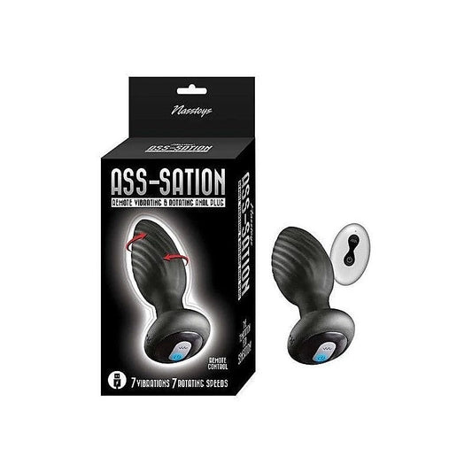 ASS-SATION Remote Controlled Vibrating and Rotating Anal - Butt Plugs