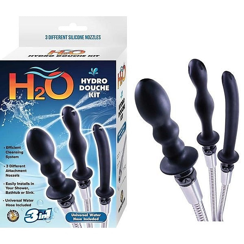 H2O Hydro Douche 3-in-1 Enema Kit by Nasstoys - Enemas and Douches