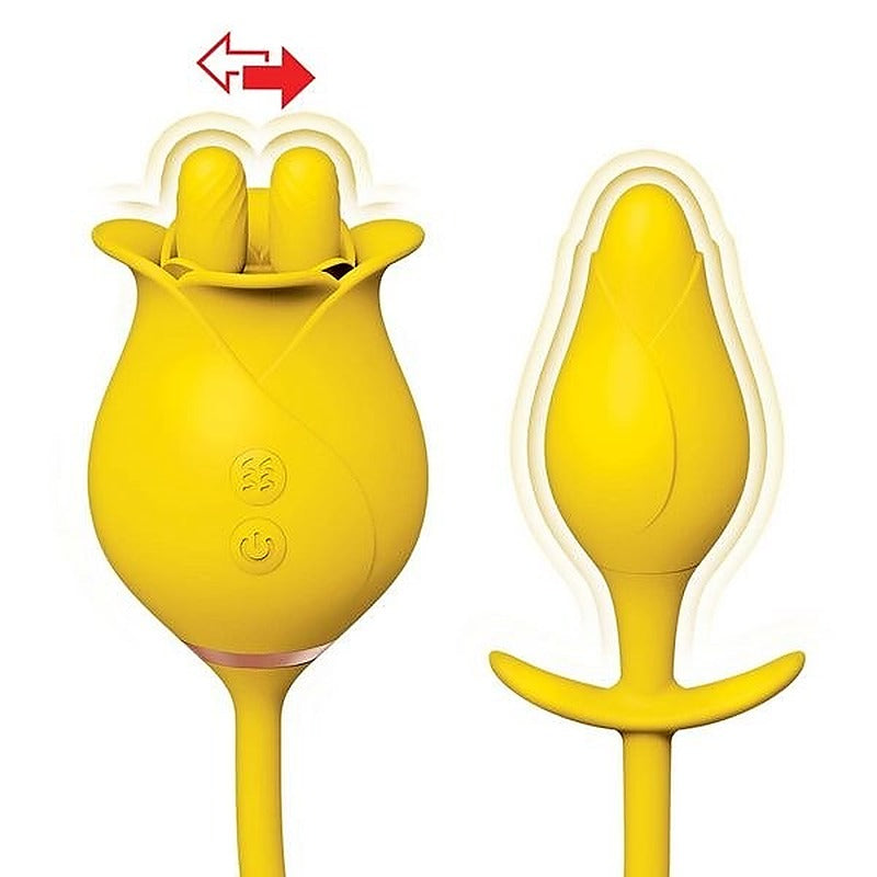 Clit Tastic Tulip Finger Back And Forth Massager With Plug - Finger and Tongue Vibrators