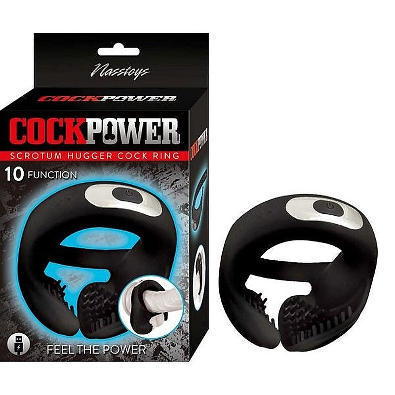COCKPOWER Vibrating Scrotum Hugger by Nasstoys - Vibrating Cock Rings
