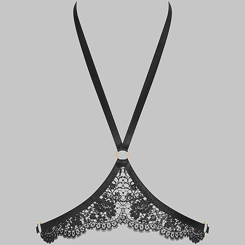 Lace & Satin Adjustable Harness by Maison Close - Her Fetish