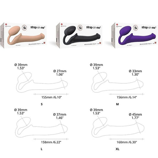 Semi-Realistic Strapless Strap-On - Large by Strap-On-Me - Strap On Sextoys