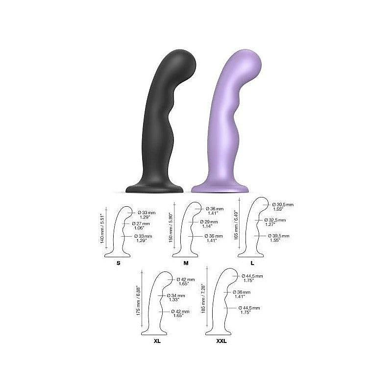 Angled Dildo Plug P&G Stimulator by Strap-On-Me - Anal Dildos