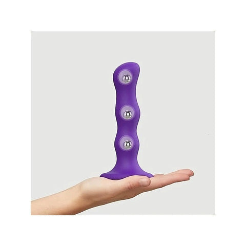 Silicone Dildo Plug with Rotating Geisha Balls - Anal Dildos