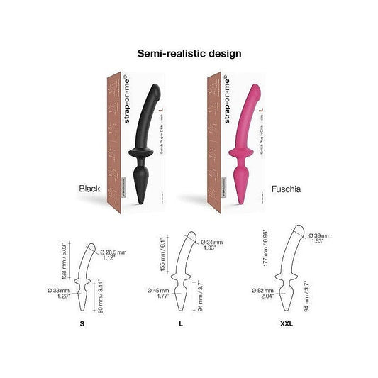 Switch Plug-In Semi-Realistic Fuchsia by Strap-On-Me - Anal Dildos