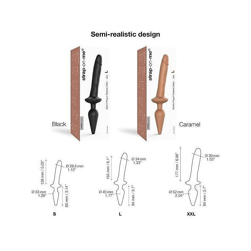 Versatile Silicone Dildo and Plug Set by Strap-On-Me - Anal Dildos