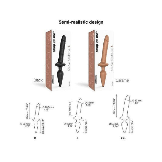 Silicone Dildo and Plug Set by Strap-On-Me - Anal Dildos